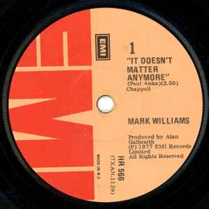 Mark Williams – Taking It All In Stride (1976, Vinyl) - Discogs