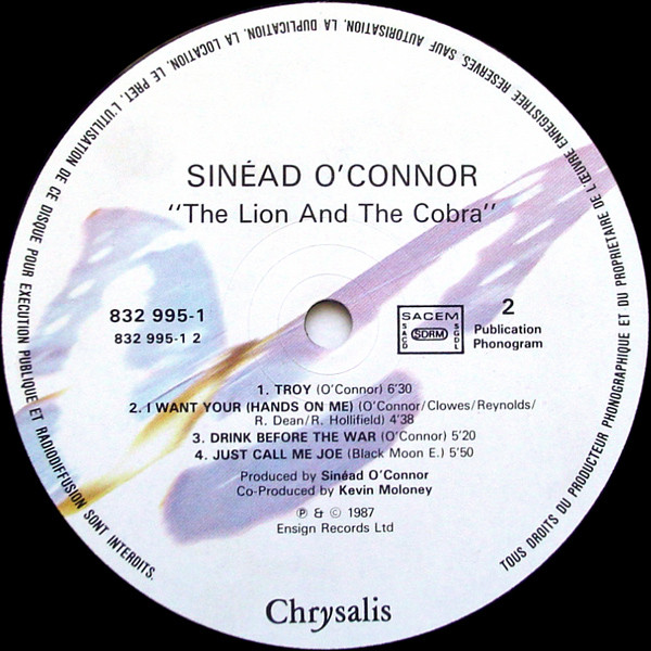 Sinéad O'Connor – The Lion And The Cobra (1987, Vinyl) - Discogs