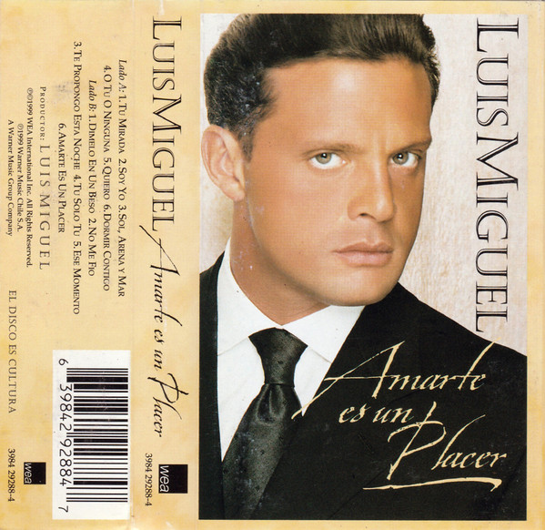 Luis Miguel – Amarte Es Un Placer (1999, Cassette) - Discogs