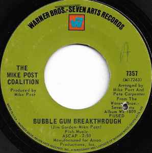 The Mike Post Coalition - Bubble Gum Breakthrough / Not A Blade Of Grass album cover