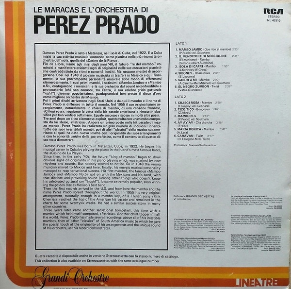 last ned album Perez Prado And His Orchestra - Le Maracas e lOrchestra di Perez Prado