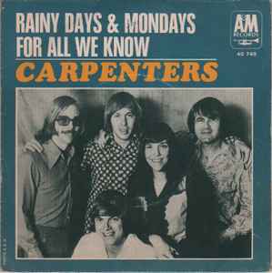 Carpenters - Rainy Days And Mondays (Lyrics) 