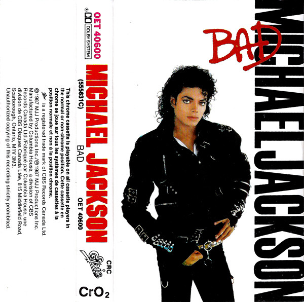 LP de vinilo Michael Jackson BAD Japón con postal promocional OBI 1987