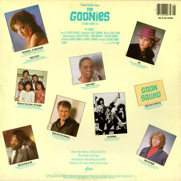 Various - The Goonies - Original Motion Picture Soundtrack | Epic (SE 40067) - 2