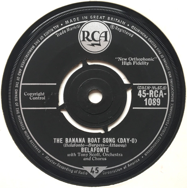 Harry Belafonte – The Banana Boat Song / Jamaica Farewell (1956