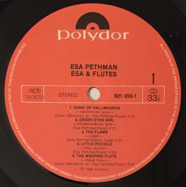 lataa albumi Esa Pethman - Esa Flutes
