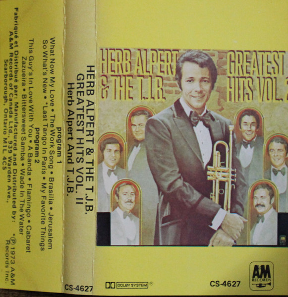 Herb Alpert & The T.J.B. – Greatest Hits Vol. 2 (1973, Terre Haute