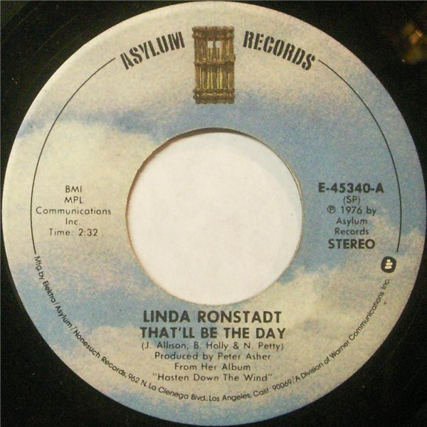 Linda Ronstadt – That'll Be The Day (1976, Vinyl) - Discogs