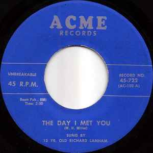 Richard Lanham - The Day I Met You album cover