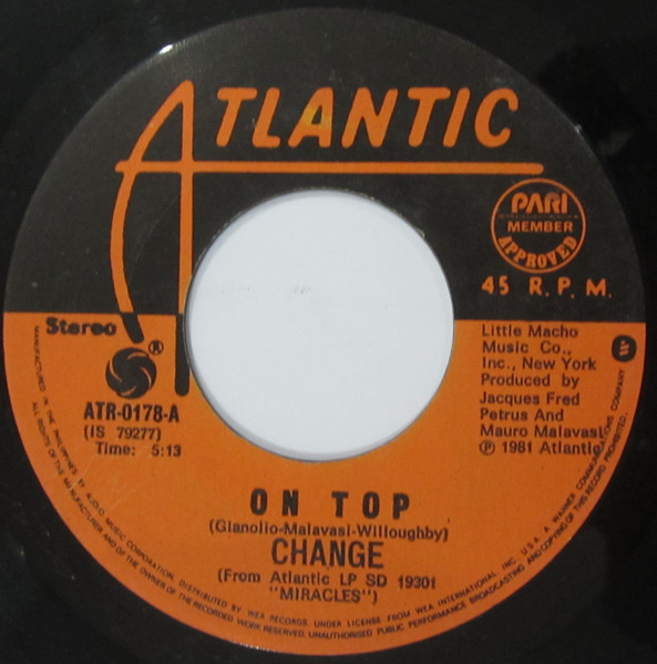 Change – On Top / Stop For Love (1981, Vinyl) - Discogs