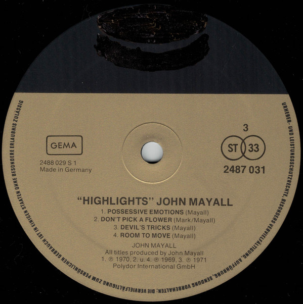 last ned album John Mayall - Highlights