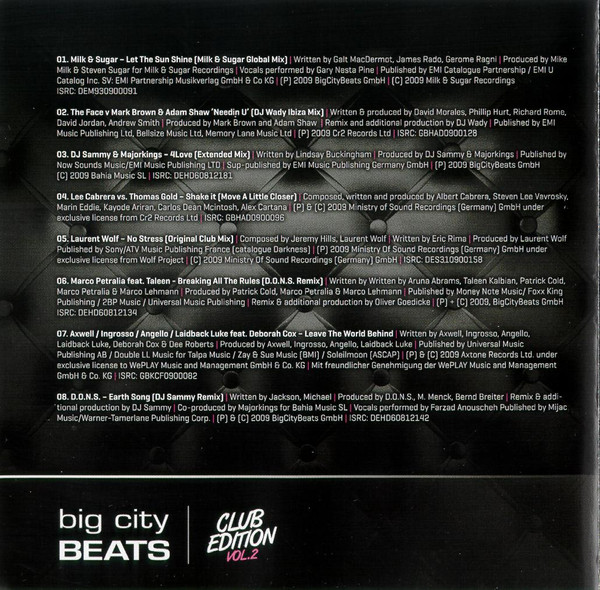 Album herunterladen Various - Big City Beats Club Edition Vol 2