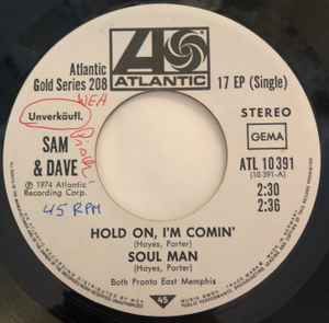 Sam And Dave – Hold On! I'm A Comin' (1974, Vinyl) - Discogs