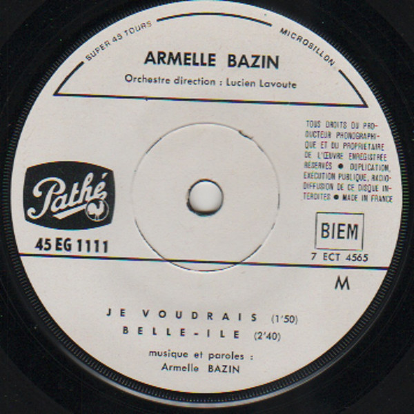 last ned album Armelle Bazin - Ne Dis Rien