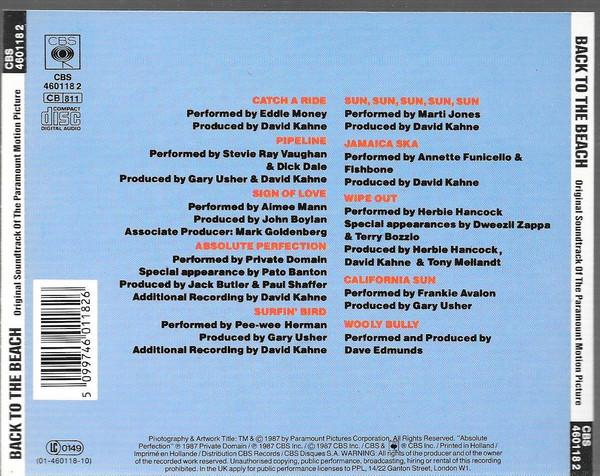 lataa albumi Various - Back To The Beach Original Motion Picture Soundtrack