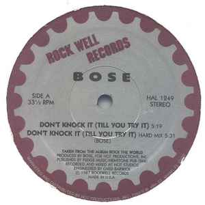 B.O.S.E. - Don't Knock It (Till You Try It) album cover