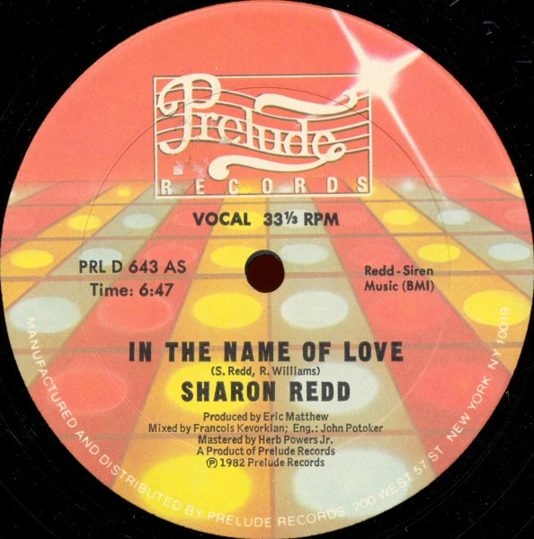 Sharon Redd – In The Name Of Love (1982, Vinyl) - Discogs