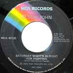 Cover of Saturday Night's Alright For Fighting, 1973, Vinyl