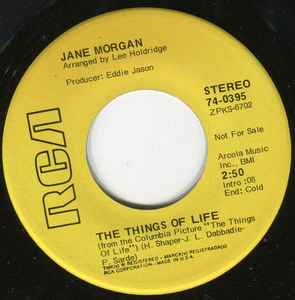 Jane Morgan - Jamie Boy / The Things Of Life album cover