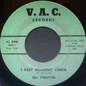 Bill Preston (2) - I Keep Hearing Linda album cover