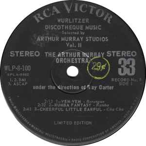 The Arthur Murray Orchestra - Wurlitzer Discotheque Music Selected By Arthur Murray Studios Vol. II album cover