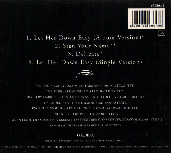 ladda ner album Terence Trent D'Arby - Terence Trent DArbys Let Her Down Easy