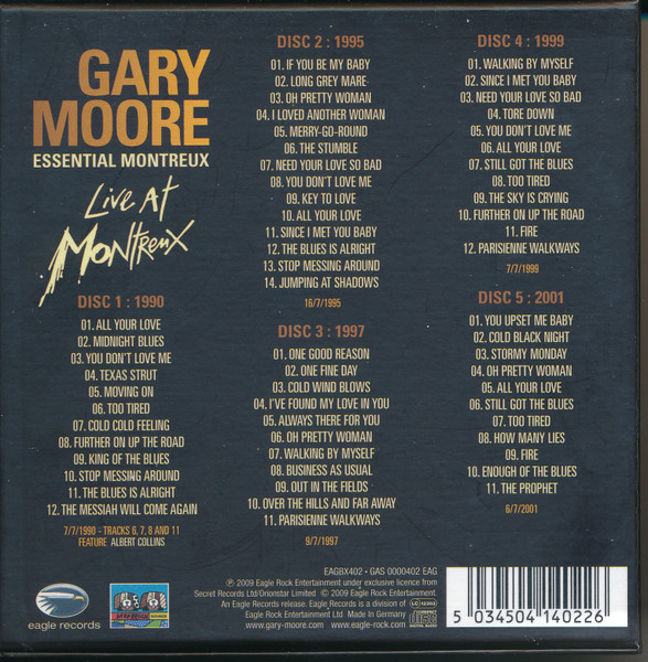 Gary Moore – Essential Montreux (2009, Box Set) - Discogs