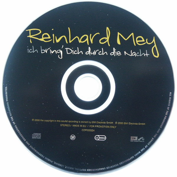 Album herunterladen Reinhard Mey - Ich Bring Dich Durch Die Nacht