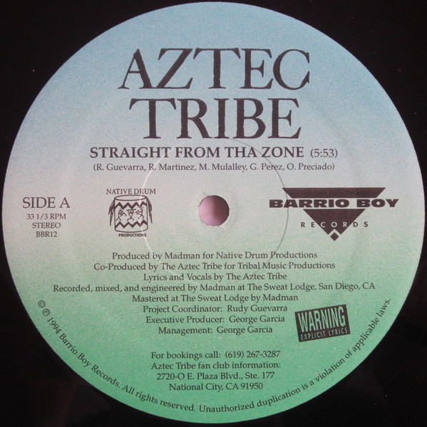 G-RAP AZTEC TRIBE/CAUGHT SLIPPINレコード