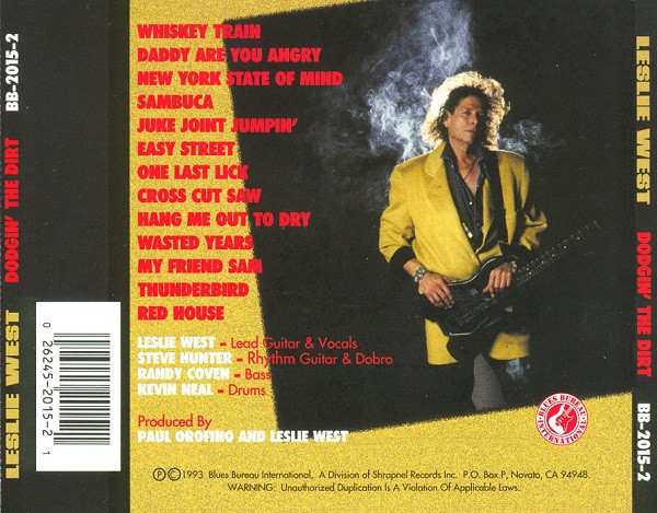 Leslie West – Dodgin' The Dirt (1993, CD) - Discogs