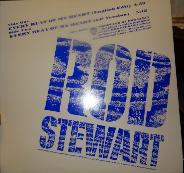 Rod Stewart – Beat Of My Heart (1986, Vinyl) - Discogs