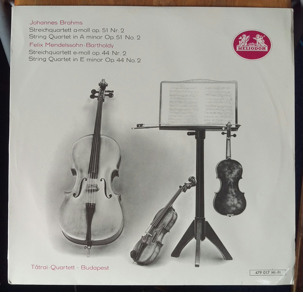 Brahms, Mendelssohn, Tátrai Quartet – String Quartet No. 2 In A