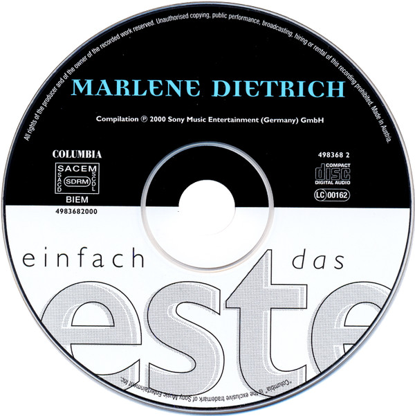 lataa albumi Marlene Dietrich - Einfach Das Beste