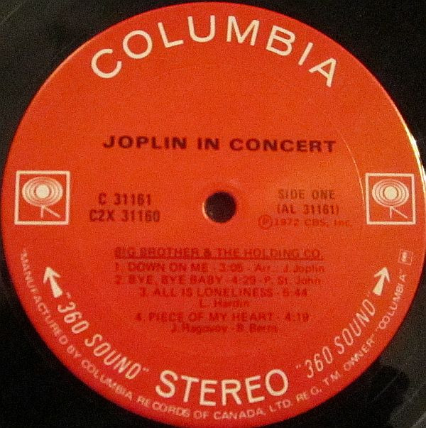 Janis Joplin - Joplin In Concert | Columbia (C2X31160) - 5