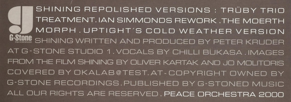 lataa albumi Peace Orchestra - Shining Repolished Versions