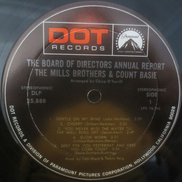 last ned album The Mills Brothers & Count Basie - The Board Of Directors Annual Report