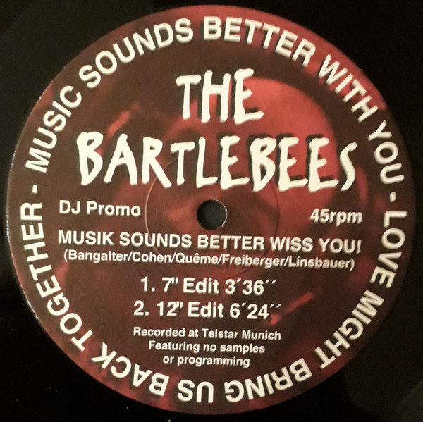 The Bartlebees – Music Sounds Better With You (1999, Vinyl) - Discogs