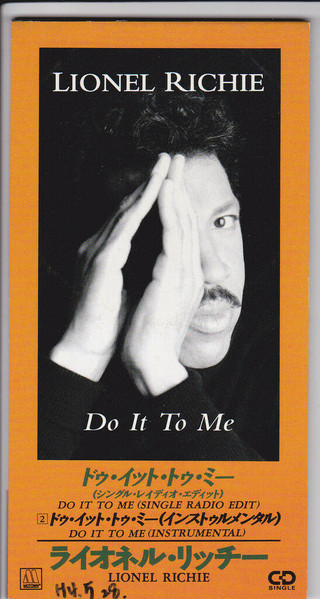 Lionel Richie – Do It To Me (1992, CD) - Discogs