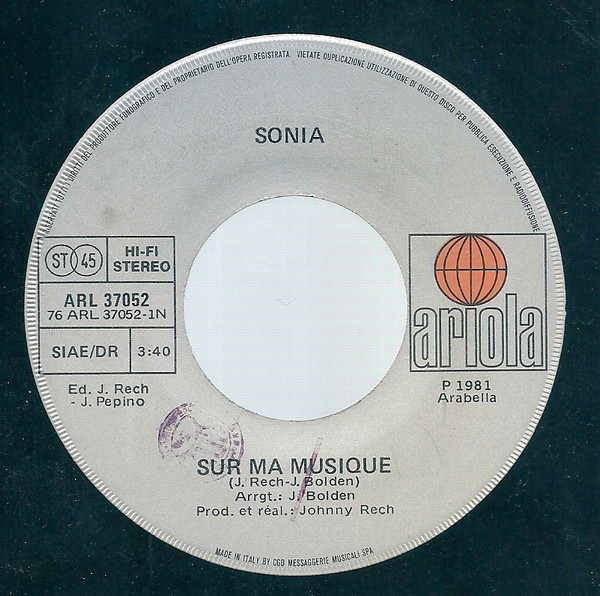 lataa albumi Sonia - Sur Ma Musique
