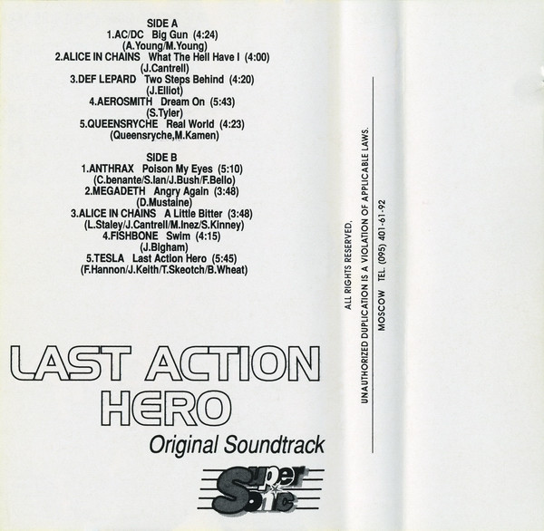 last ned album Various - Last Action Hero Original Soundtrack
