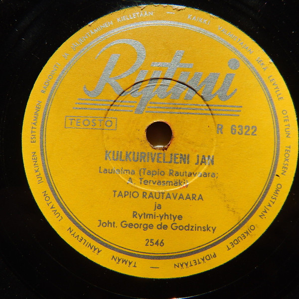 Tapio Rautavaara – Huutolaispojan Laulu / Kulkuriveljeni Jan (1956,  Shellac) - Discogs
