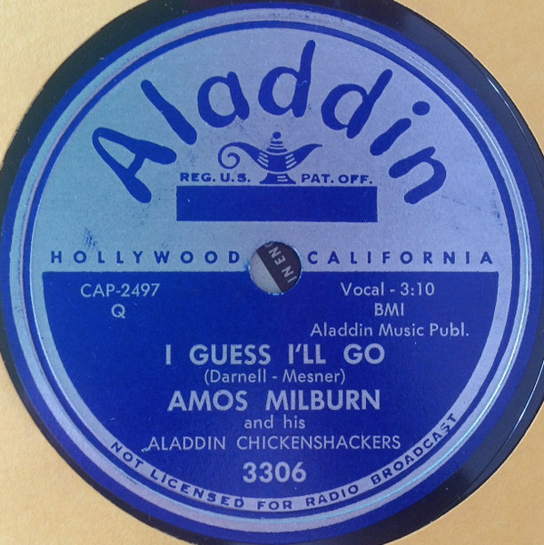 descargar álbum Amos Milburn And His Aladdin Chickenshackers - House Party I Guess Ill Go