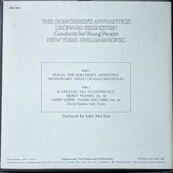 télécharger l'album Leonard Bernstein, New York Philharmonic - The Sorcerers Apprentice