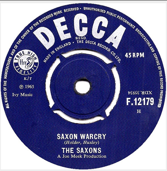 The Saxons – Saxon Warcry / Click-Ete-Clack (1965, Vinyl) - Discogs