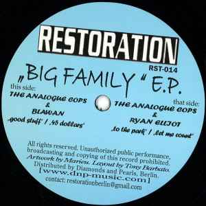 Big Family E.P. - The Analogue Cops & Blawan / Ryan Elliott