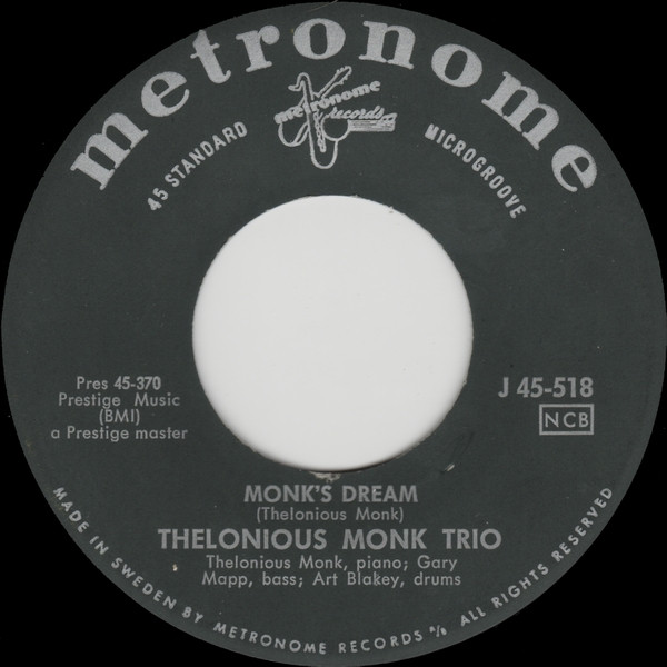 ladda ner album Thelonious Monk Trio - Monks Dream Trinkle Tinkle