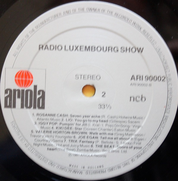 baixar álbum Various - Radio Luxembourg Show Presenterat Av Tony Prince