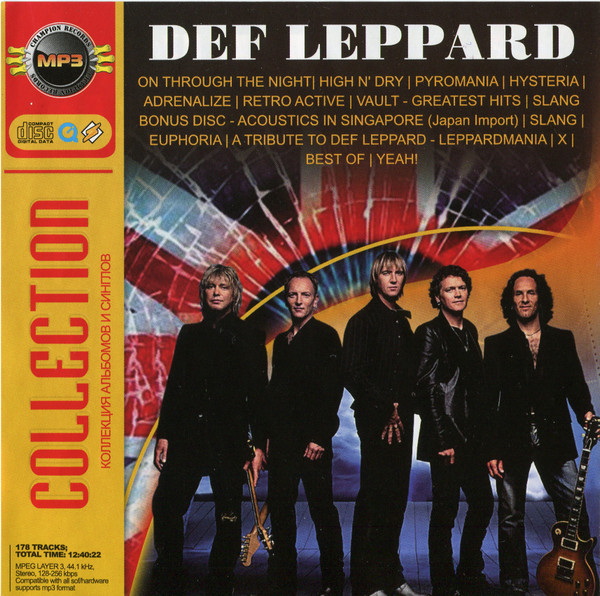 Def Leppard – MP3 Collection (2009, MP3, 128 kbps, CD) - Discogs