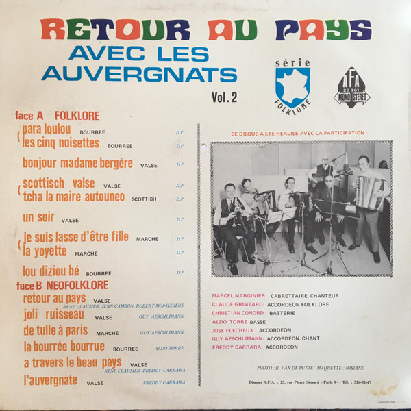 lataa albumi Les Auvergnats - Retour Au Pays Vol2
