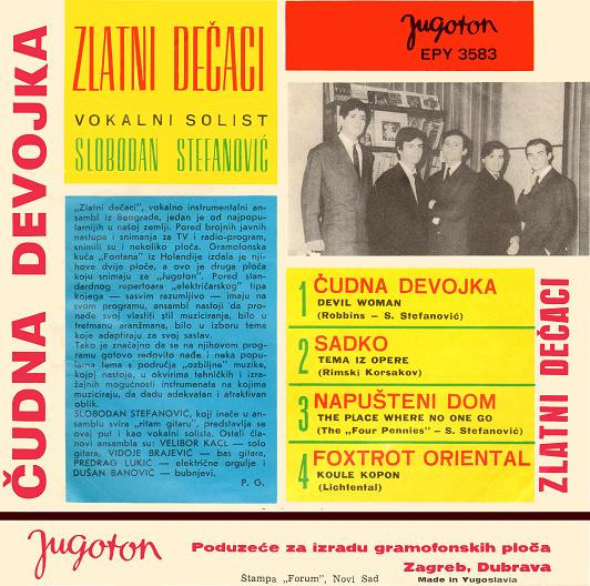 baixar álbum Zlatni Dečaci - Čudna Devojka
